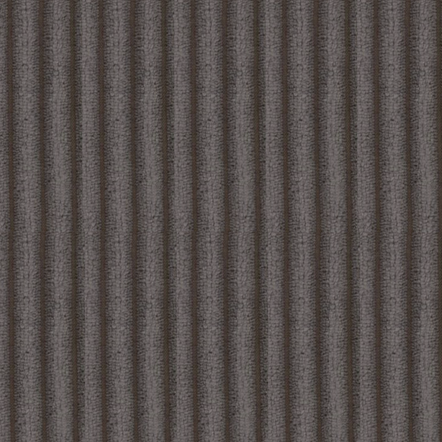 BROWER GRIS - Canapé d'angle en tissus côtelé