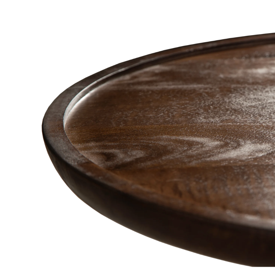ULTIMO - Set de 3 tables basses en noyer