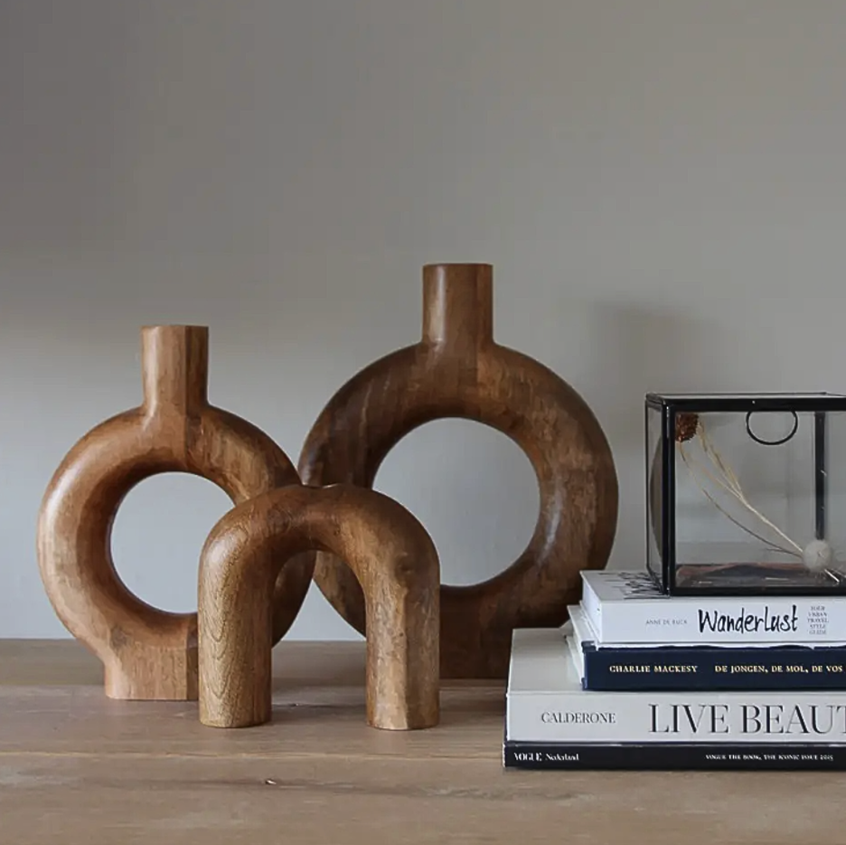 YOGI - Petit vase en bois de manguier
