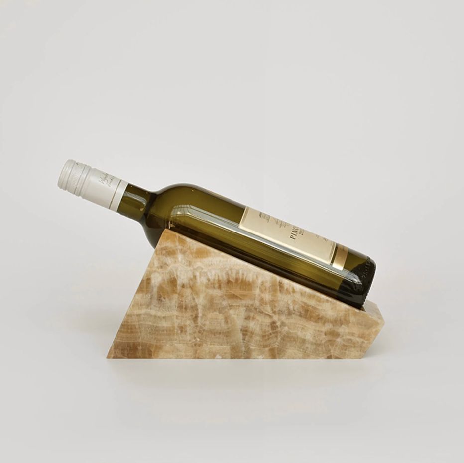 MILLÉSIME - Présentoir à vin en onyx fabriqué à la main