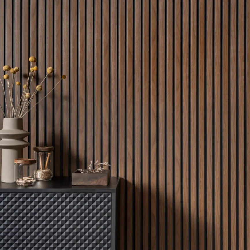 MODERATO DARK BROWN - Parement mural Waterproof - Prix à la boite (1,70m²)