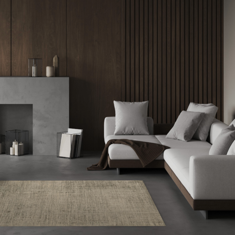 WOVEN - Tapis beige contemporain (160x230)