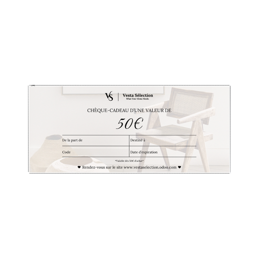 CHÈQUE-CADEAU 50€