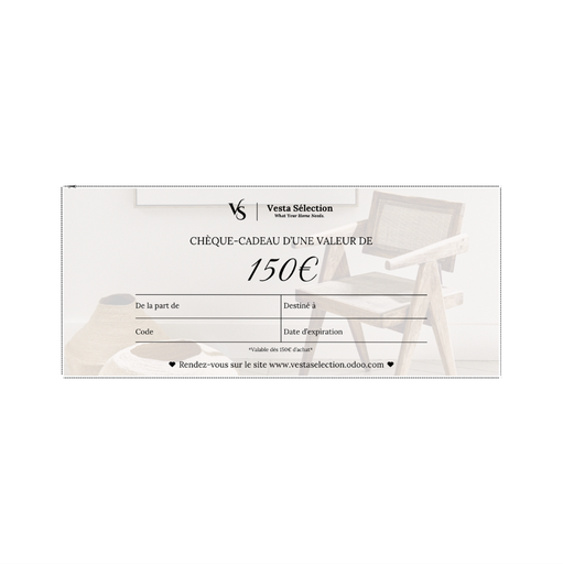 CHÈQUE-CADEAU 150€