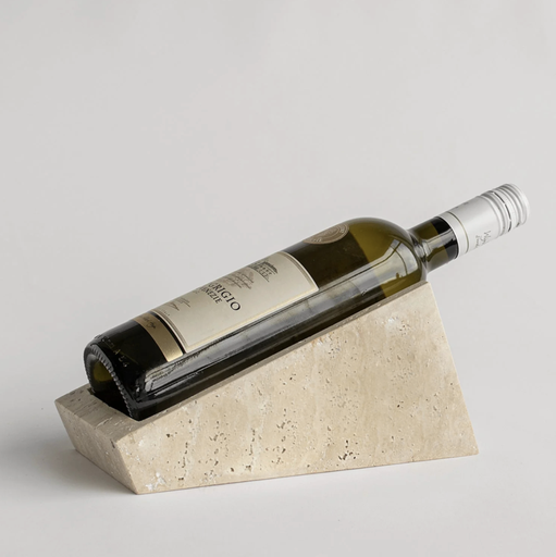 PRESTIGE - Présentoir à vin en travertin fabriqué à la main