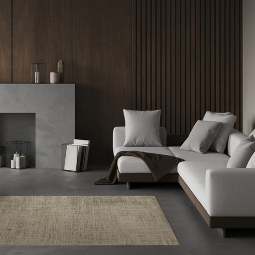 WOVEN - Tapis beige contemporain (160x230)